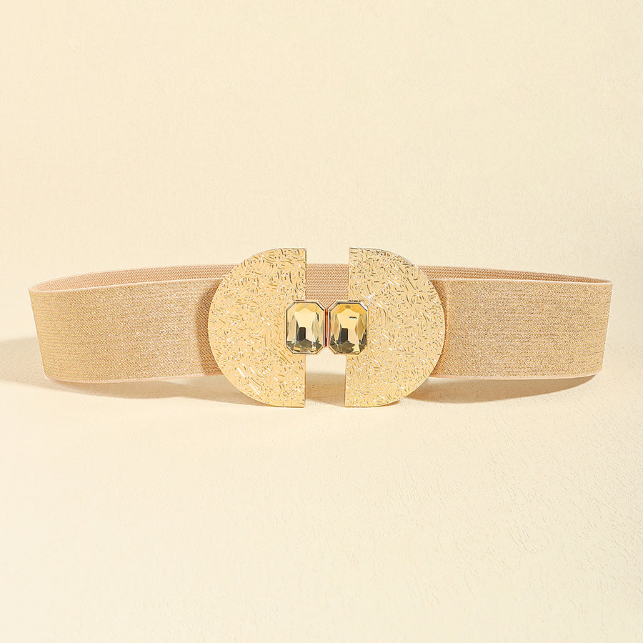 Stretchy Glittering With Pearls, Elastic Belt