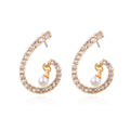 Spiral Pearl Earrings