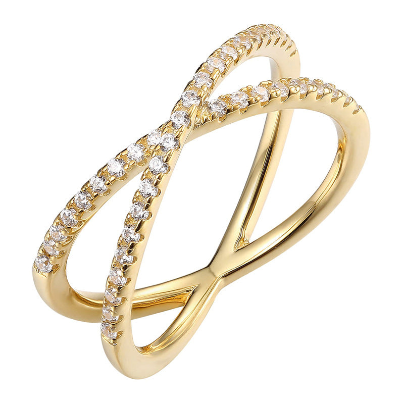 Elegant Cross Gold Ring