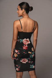 Sexy Floral Printed Halter Strap Dress