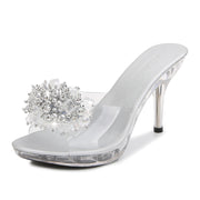 Glam Korean Style Summer High Heel Slides