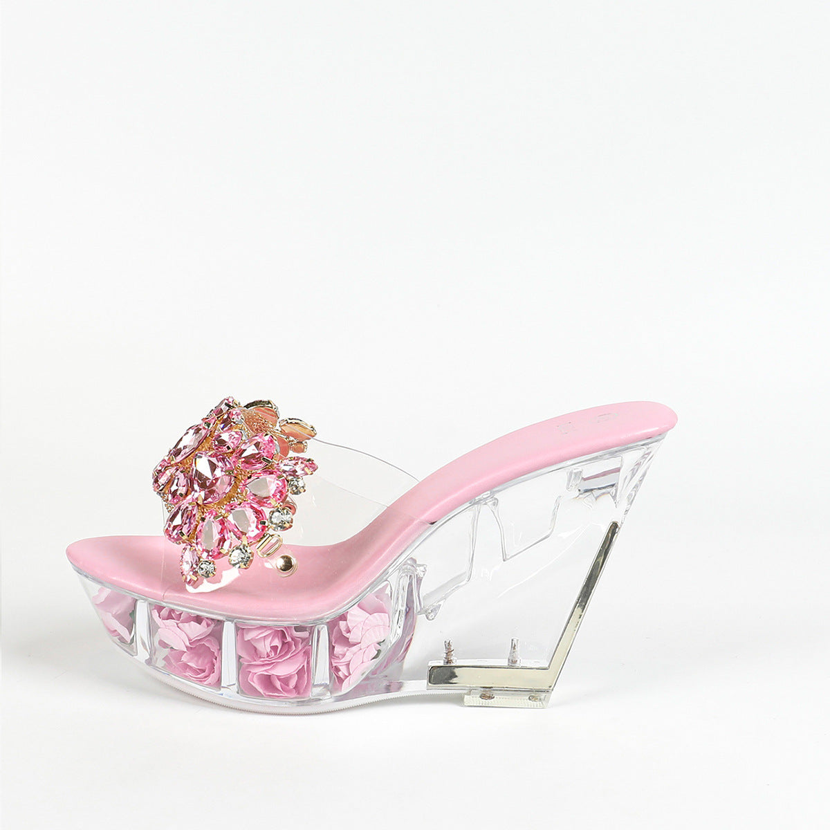 11CM Nightclub Super High Heels Slippers-style