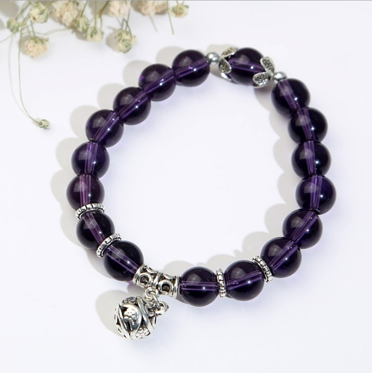 Natural opal crystal beads bracelet