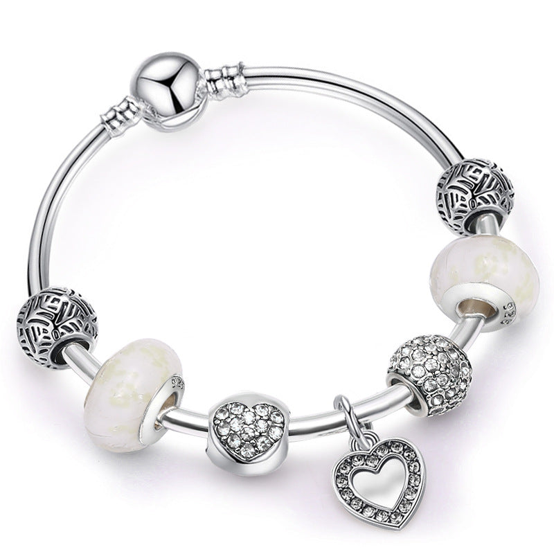 Pandora-style beaded bracelet