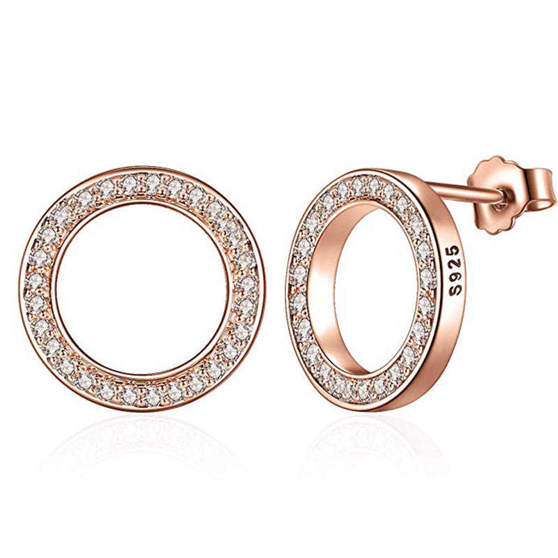 Round classic circle earrings