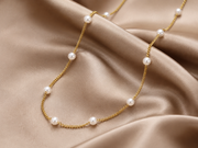 Titanium Steel Pearl Classic Necklace