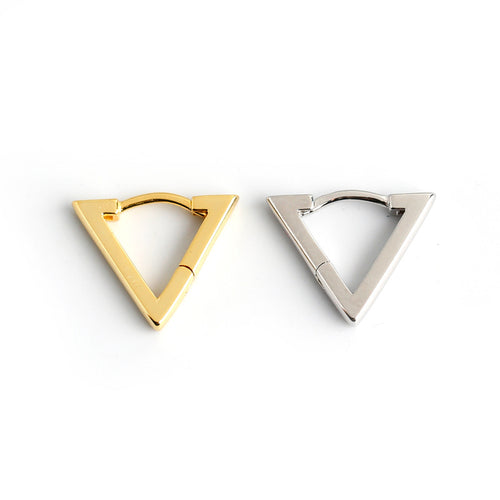 925 sterling silver triangle earrings