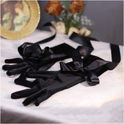French Sexy Retro Audrey Hepburn High-end Long Black Gloves