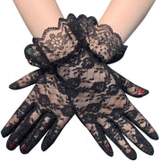 Chic Short Lace UV Protection Gloves