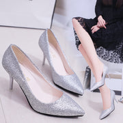Glam Glitter Pointed Stiletto Heels