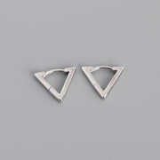 925 sterling silver triangle earrings