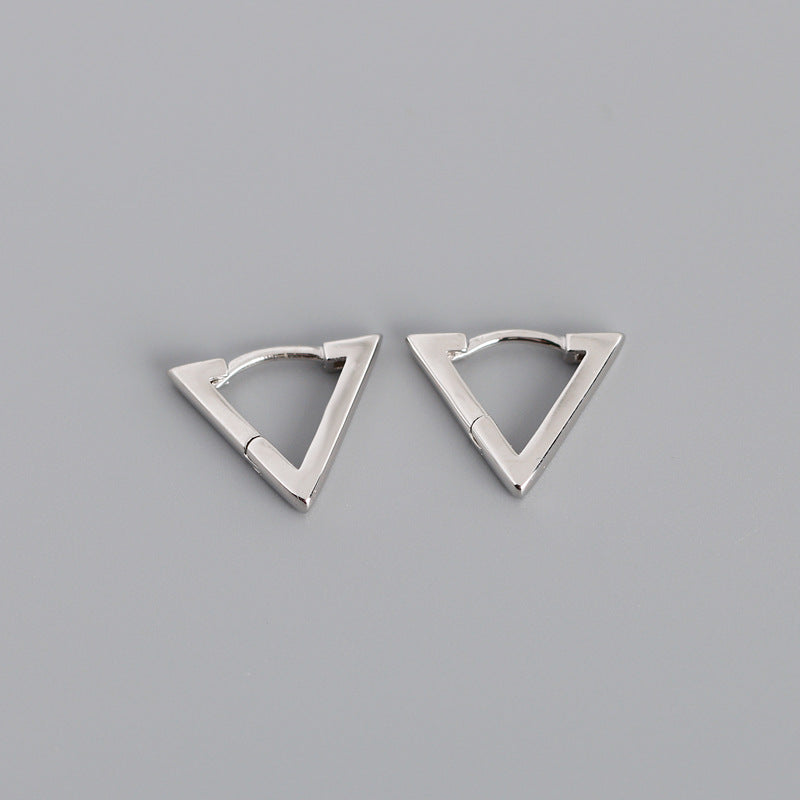 925 sterling silver triangle earrings