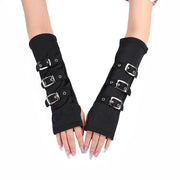 Chic Japanese Letter Wristband Mittens