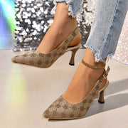 Chic French Style Closed-Toe Heels