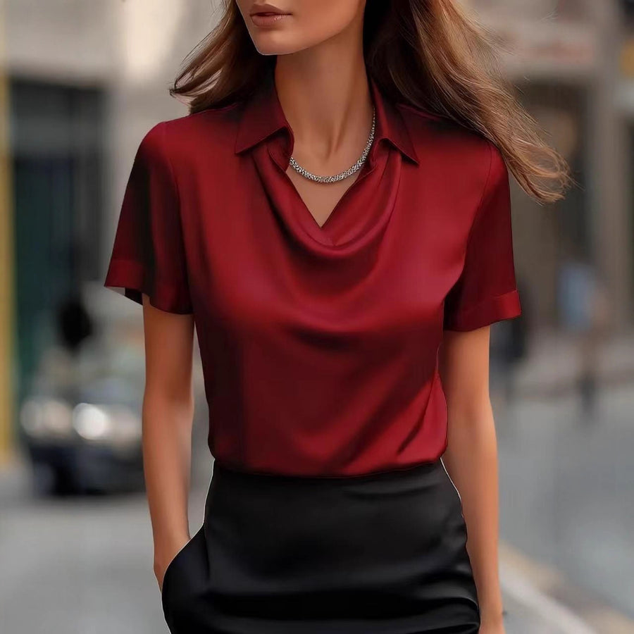 Elegant Minimalist Boat-neckline Classic Top