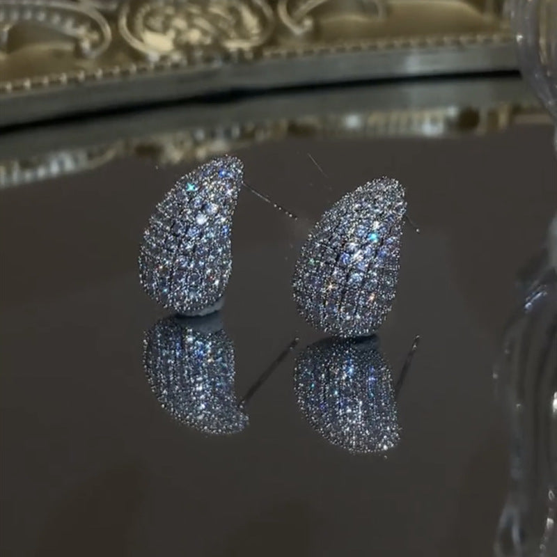 Vintage Chunky Dome Drop French Earrings