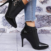 Sexy Pointed Toe Thigh High Heel Boots