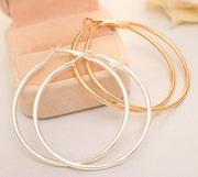 Classic Big Circle Metal Exaggerated Circle Earrings