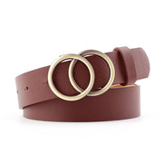 Cross-border Round Buckle Belt
