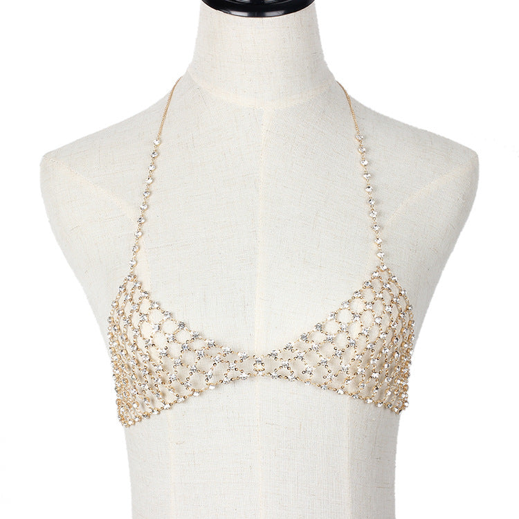Fringed rhinestone multi-layer super-sexy body chain