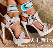 Sexy Buckle Platform Stiletto Sandals