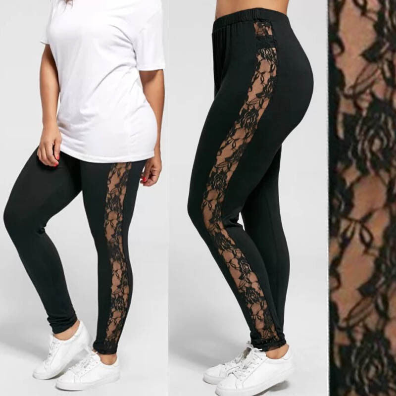 Hollow Out Lace Leggings
