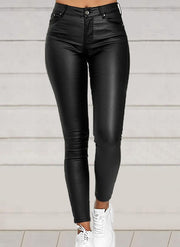 Sexy Leather-style Pants