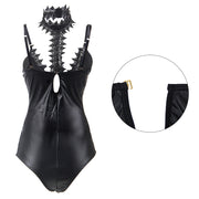 Faux leather cool jumpsuit
