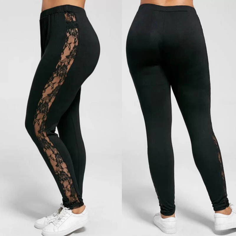 Hollow Out Lace Leggings