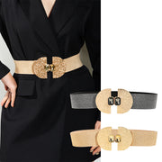 Stretchy Glittering With Pearls, Elastic Belt