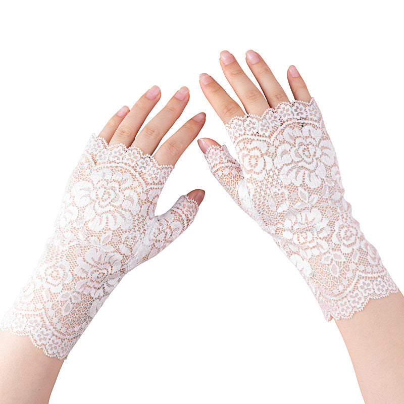 Chic Lightweight Lace UV Gloves