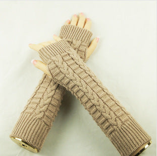 Chic Korean Style Fingerless Long Gloves