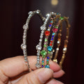 Temperament Colorful Circle Earrings