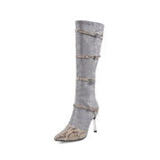 Sexy Knee-High Stiletto Boots
