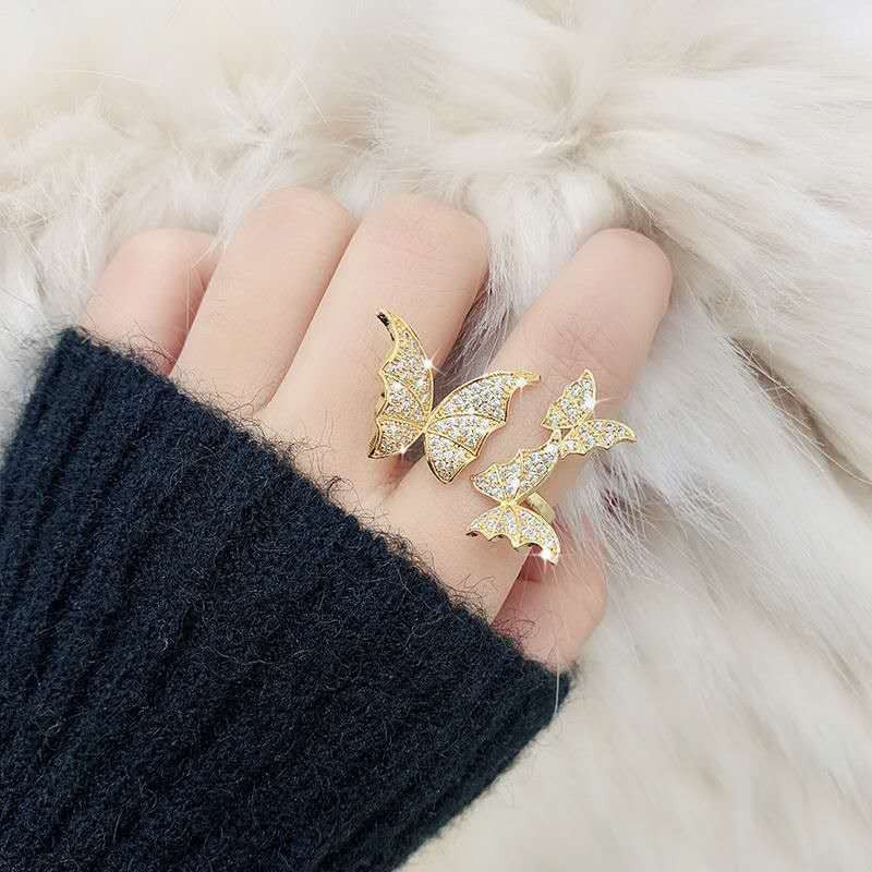 Sparkle Bat Statement Ring