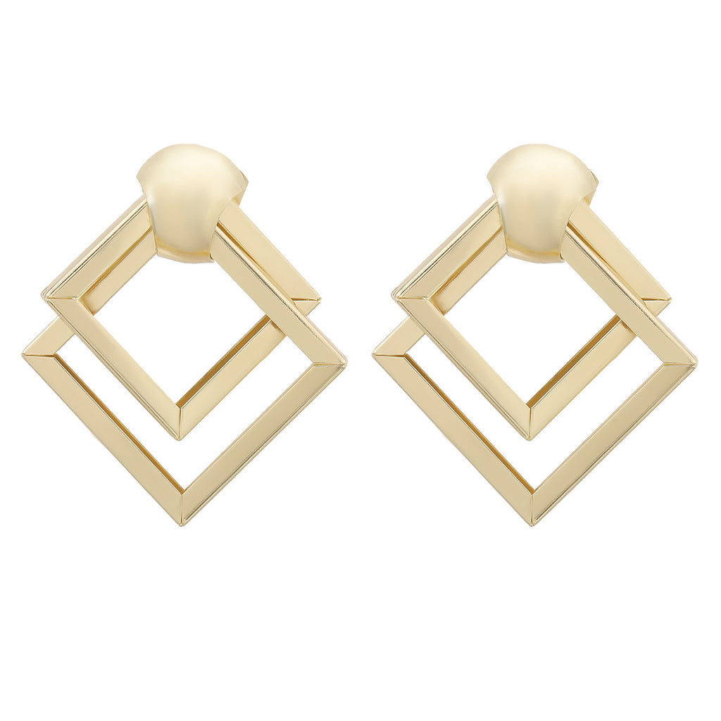 Retro Metallic Stylish Earrings