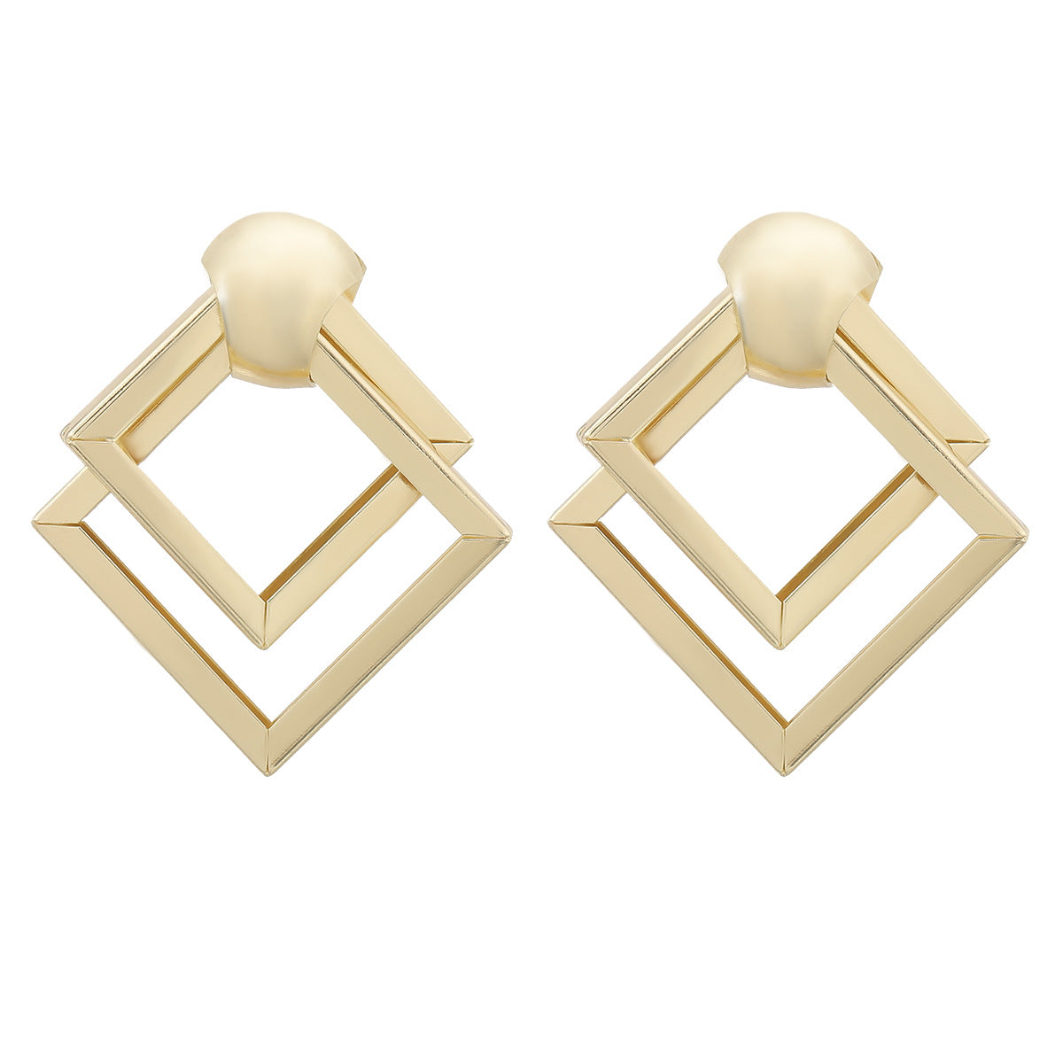 Retro Metallic Stylish Earrings