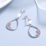 Sterling Silver Color Korean Drop Cute Earrings