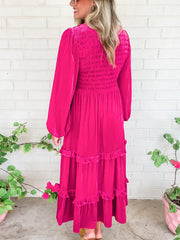Go Pink! Velvet Comfy & Stylish Dress