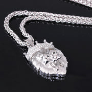 Hip-hop luminous lion necklaces