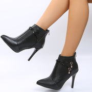 Sexy Pointed Toe Thigh High Heel Boots