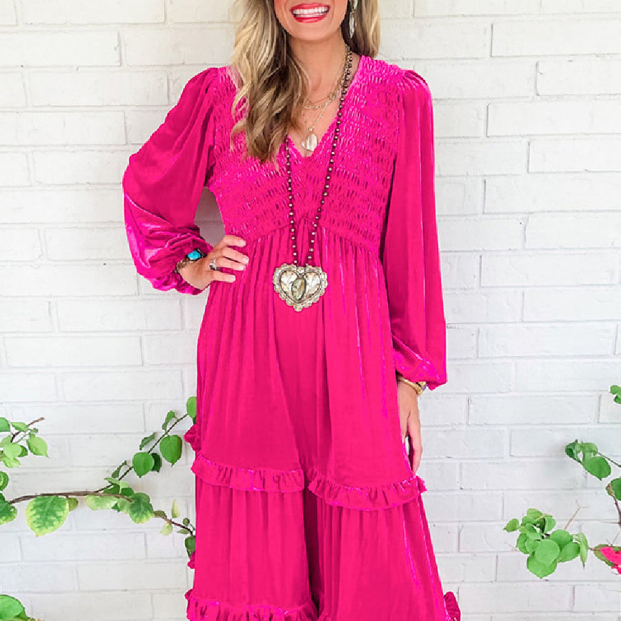 Go Pink! Velvet Comfy & Stylish Dress