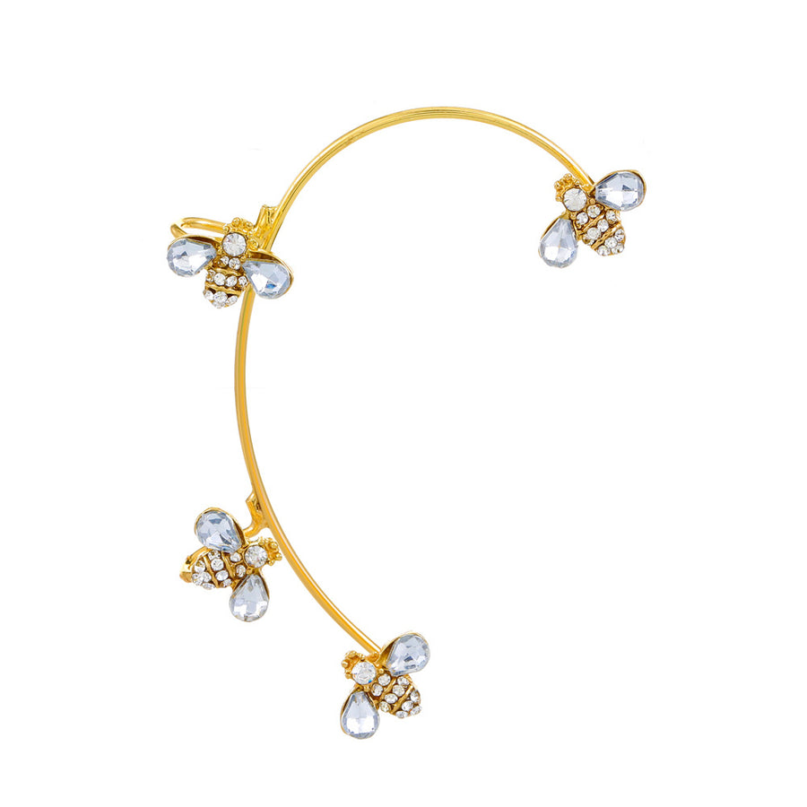 Butterfly Desuign Earrings Without Pierced Diamonds