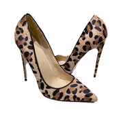Sexy Suede Leopard Print Heels
