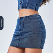 High Waist Denim Skirts