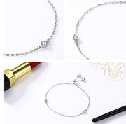 Silver Plated Simple Heart Lace-up Cool Bracelet
