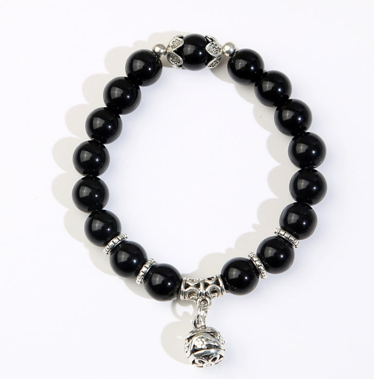 Natural opal crystal beads bracelet