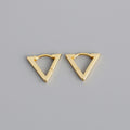 925 sterling silver triangle earrings