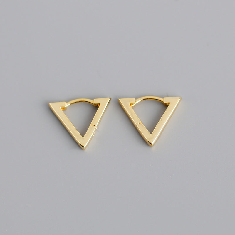 925 sterling silver triangle earrings