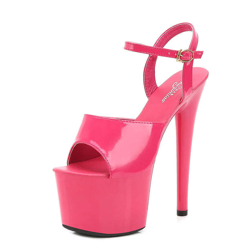 Glam Korean Style Patent Extreme Platform Heels